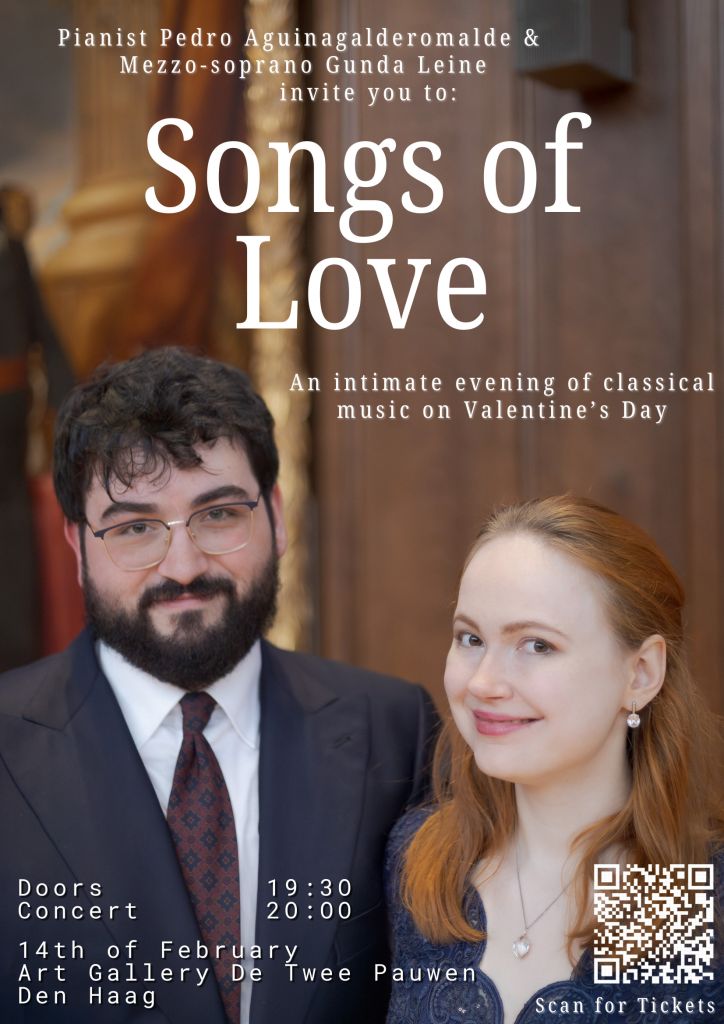 Concert Songs of Love 14th February, 2026 Art Gallery De Twee Pauwen
